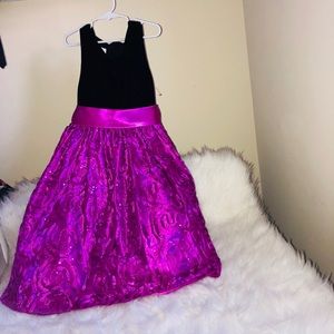 Black and purple dress